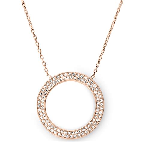 rosegold kette mit grünen stein michael kors|Women's Rose Gold Necklaces .